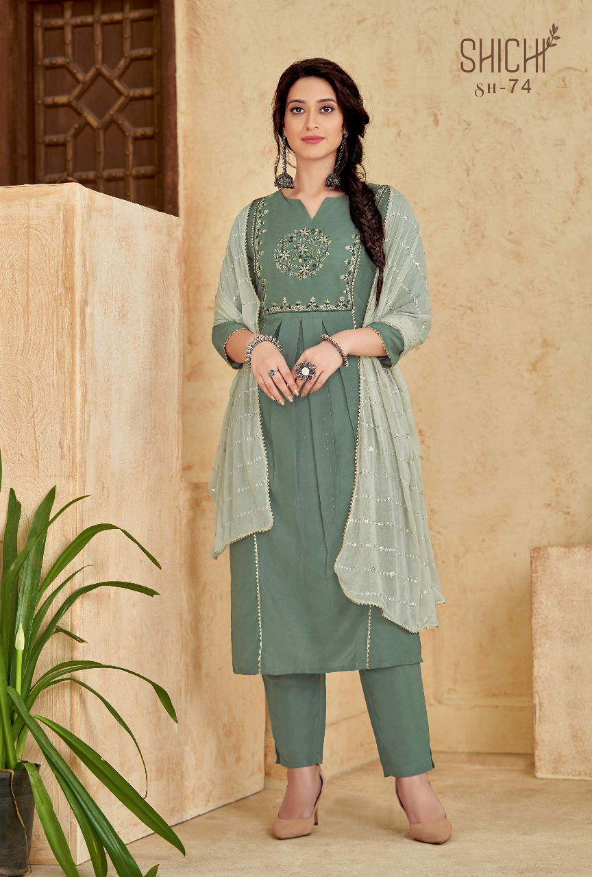 Shichi Fanaa Wholesale Kurti With Bottom Dupatta Collection